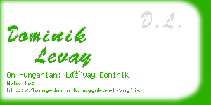 dominik levay business card